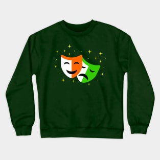 Drama and Comedy Masks Crewneck Sweatshirt